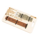 Stratum Cordura & Leather Watchband - Khaki